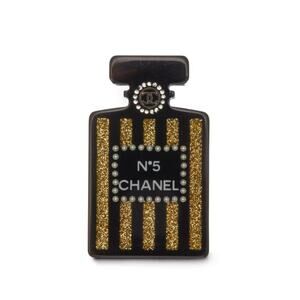 CHANEL Autumn 2017 No. 5 Bottle Brooch